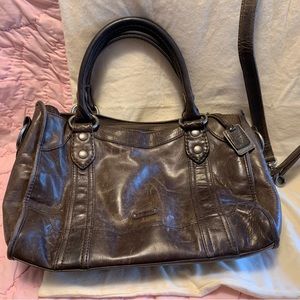 Frye distressed leather purse